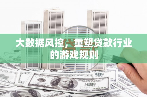 柞水大数据风控，重塑贷款行业的游戏规则
