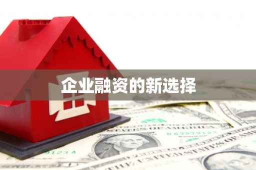 柞水企业融资的新选择
