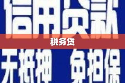 柞水税务贷