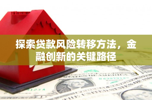 柞水探索贷款风险转移方法，金融创新的关键路径