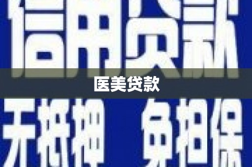 柞水医美贷款