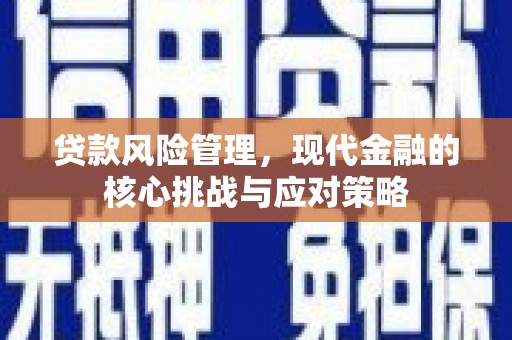 柞水贷款风险管理，现代金融的核心挑战与应对策略