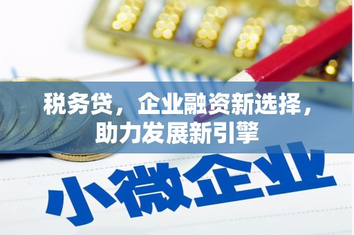 柞水税务贷，企业融资新选择，助力发展新引擎